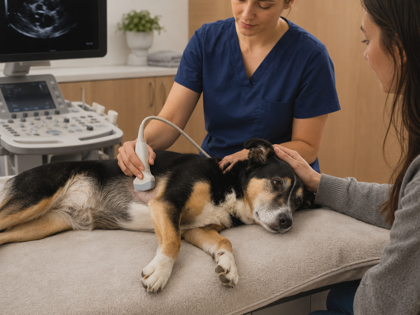 Veterinární vyšetření psa s podezřením na srdeční šelest